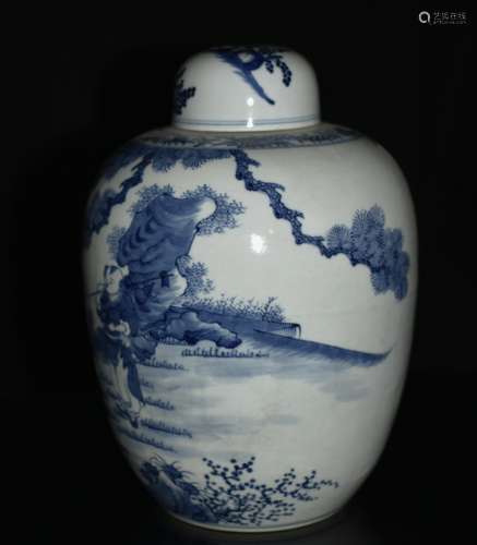 Chinese Blue And White Porcelain Jar