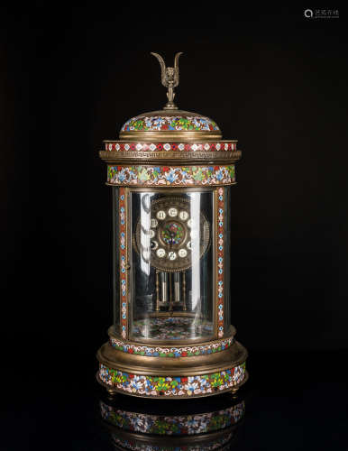 Antique/Vintage France Cloisonne Clock