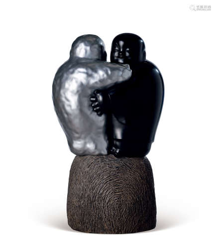 李真（B.1963） 2003年作 三生石 铜雕 雕塑