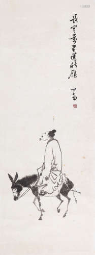溥儒（1895～1963） 李太白诗意 镜心 水墨纸本
