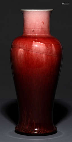 A FINE COPPER-RED LANGYAO VASE