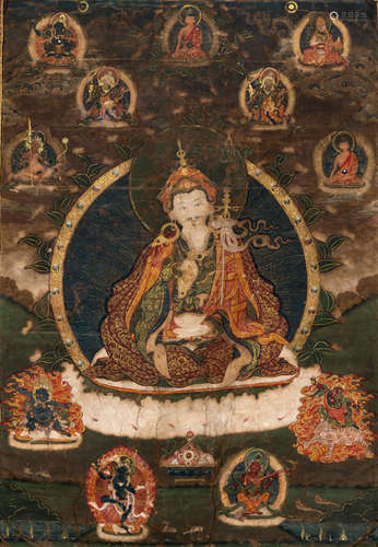 A THANGKA DEPICTING PADMASAMBHAVA