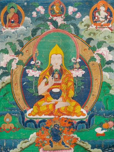 A THANGKA OF PADMASAMBHAVA