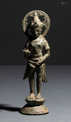 A BRONZE FIGURE OF WAJRAPANI