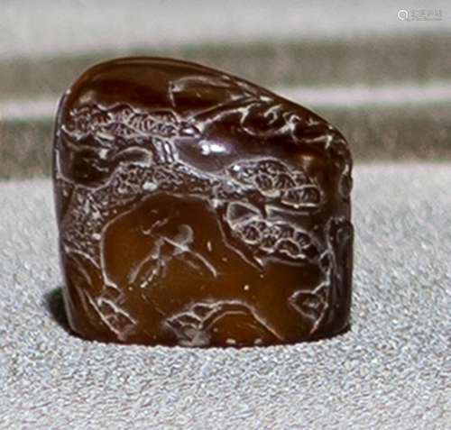 A JADE 'GAO LOU' SEAL