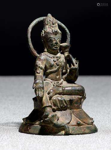 A BRONZE FIGURE OF PADMAPANI