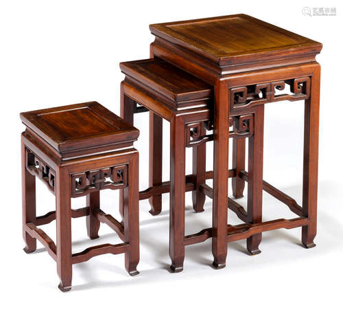 A SET OF THREE TABLES