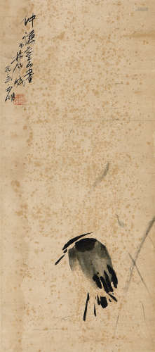林风眠（1900～1991） 乙亥(1935年)作 一鹭图 立轴 水墨纸本