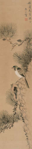 尚小云（1900～1976） 松禽图 镜心 设色纸本