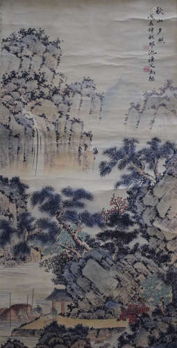 A LANDSCAPE CHINESE PAINTING