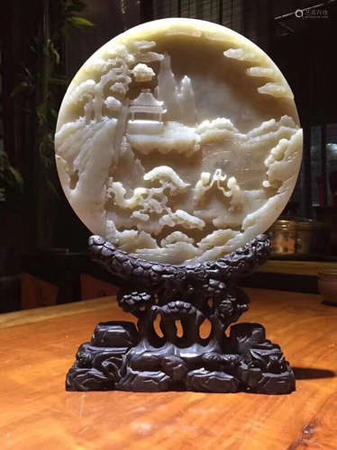 A HETIAN JADE SCREEN