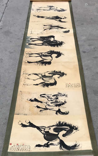 A HORSES CHINESE PAINITNG BY XU BEIHONG