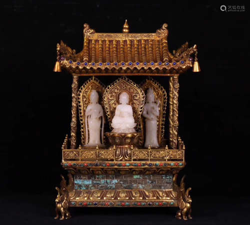 GULT_BRONZE RITUAL BUDDHA FIGURE