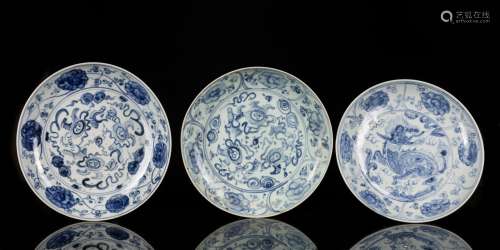 Group Antique Blue&White Dishes
