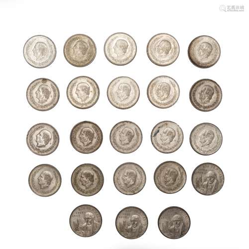 Set of 23 Silver Coins