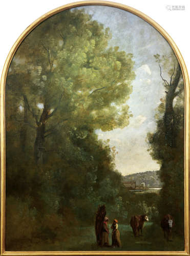 卡米耶·柯罗（1796～1875） 乡村风景 布面 油画