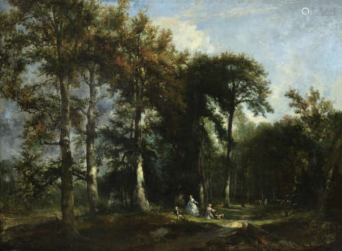 康斯坦·特罗雍（1810～1865） 风景 布面 油画