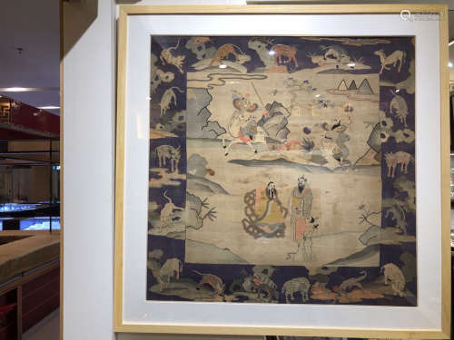 17-19TH CENTURY, A STORY DESIGN JIANG SILK PAINTING, QING DYNASTY