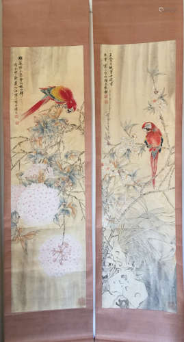 JIANGHANTING <BIRD&FLORAL> FOUR PIECES