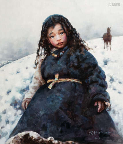 艾轩（b.1947） 2012年作 寂寥的旷野 布面 油画