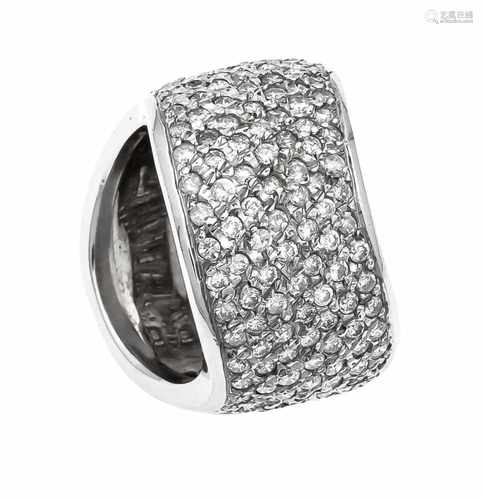 Brillant-Ring WG 750/000 mit Brillanten, zus. 3,0 ct W/PI, RG 57, 17,0 gBrilliant ring WG 750/000