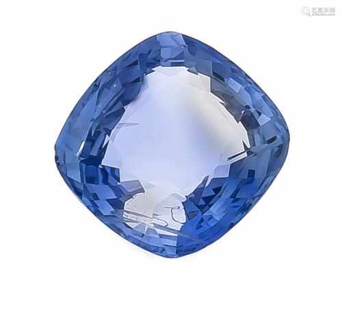 Natürlicher Saphir 2,29 ct, oval fac., Hellblau, ohne Erhitzungsmerkmale, 7,63 x 7,87 x3,74 mm,