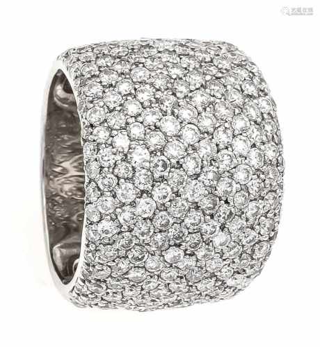 Brillant-Ring WG 750/000 mit Brillanten, zus. 4,0 ct W/SI-PI, RG 56, 13,5 gBrilliant ring WG 750/000