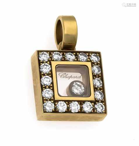 Chopard Happy Diamanond Anhänger GG/WG 750/000 mit 17 Brillanten, zus. 0,25 ct TW/VVS, Nr.79/2896-