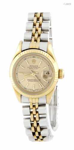 Rolex Damenuhr 750/000 Gold, Mod. 69178 aus ca. 1985, Automatik Uhrwerk Kal. 2135, läuftgenau,
