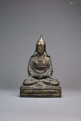 A Sino-Tibetan Bronze Figure of Tsongkhapa