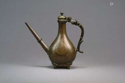 A Mughal Deccan Bronze Ewer