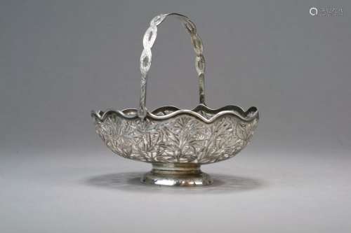 A Chinese Export Silver Basket