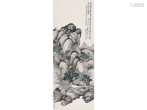 林琴南（1852～1924） 山水 立轴 设色纸本