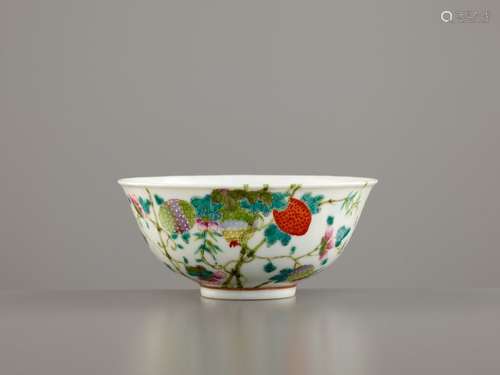 A FAMILLE ROSE 'SANDUO' BOWL, MARK AND PERIOD OF GUANGX…