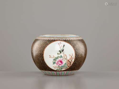 A FINELY ENAMELED ‘BIRDS AND FLOWERS’ BOWL, REPUBLIC PE…