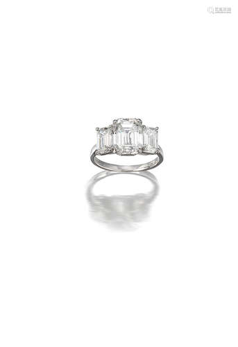 A Diamond Three-Stone Ring