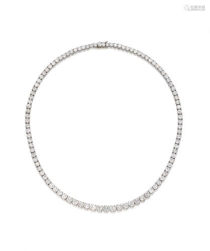 A Diamond Rivière Necklace