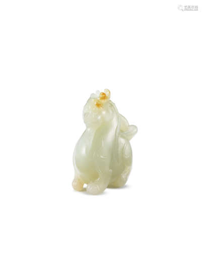 Song/Ming Dynasty A white jade mythical beast, tianlu