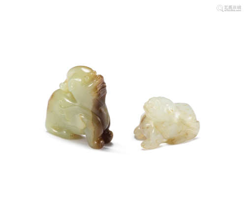 Song/Ming Dynasty Two jade animals