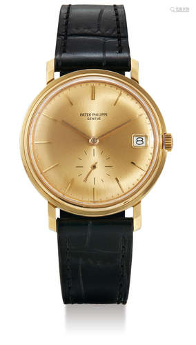 Patek Philippe, A Fine Yellow Gold Automatic Wristwatch with Date