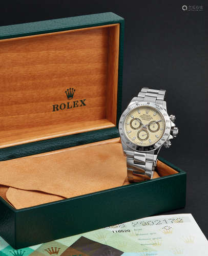 Rolex, A Very Rare Stainless Steel Automatic Chronograph Wristwatch with 