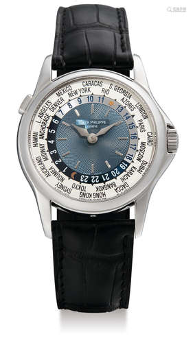 Patek Philippe, A Fine Platinum Automatic Worldtime Wristwatch