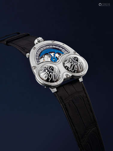 MB&F, A Rare Titanium 3-Dimensional Automatic Calendar Wristwatch