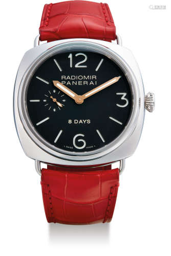 Panerai, A Limited Production Stainless Steel 8-Day Power Reserve Wristwatch