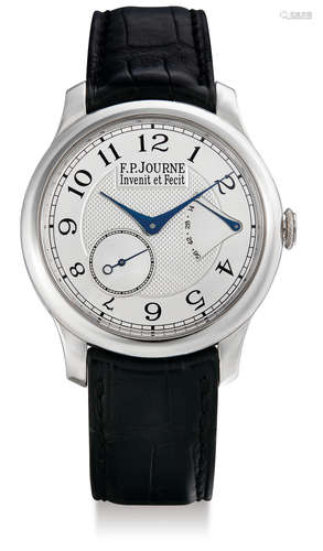 F.P. Journe, A Fine Platinum Wristwatch with Power Reserve Indication