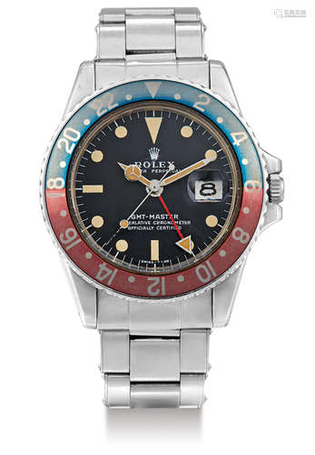 Rolex, A Stainless Steel Automatic Centre Seconds Wristwatch with Date, Bracelet and 24 Hour Indication