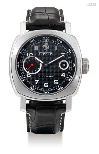 Panerai for Ferrari, A Limited Edition Stainless Steel Automatic Wristwatch with Date