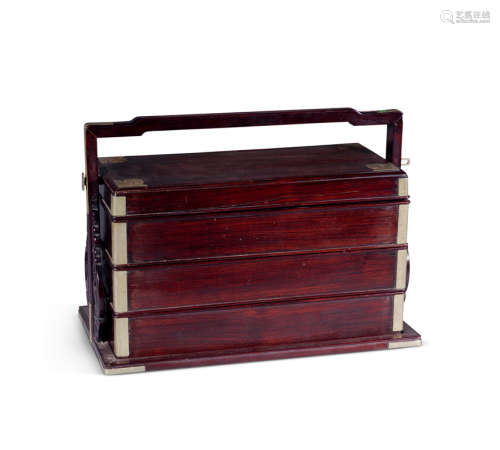 清中期 红木提盒