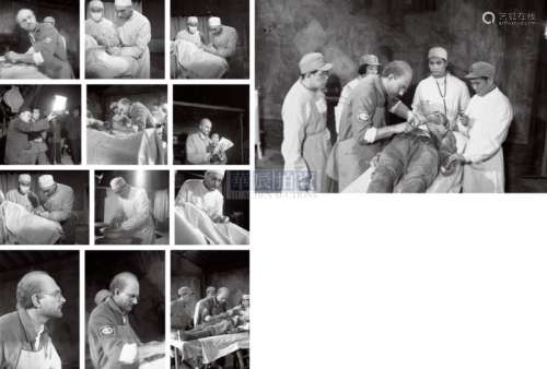 吴印咸 1964年 电影《白求恩大夫》剧照（照片26张、底片30张） 银盐纸基 底片