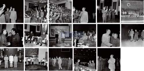 钱嗣杰 1960s 文革时期领导人摄影代表作（33张） 银盐纸基 签名